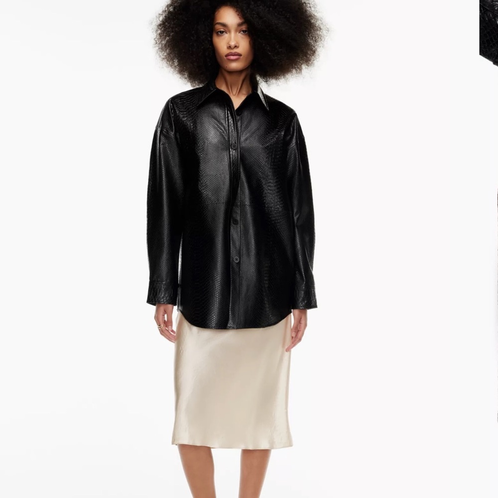 NWT Babaton Slip Midi Skirt